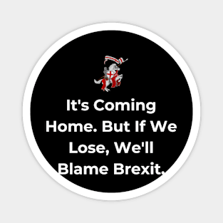 Euro 2024 - It's Coming Home. But If We Lose, We'll Blame Brexit. Horse. Magnet